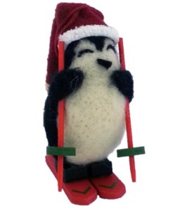 2014 Woolen Penguin Skiing Image