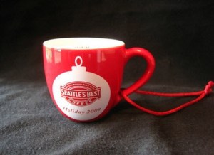 2009 Mini Holiday Mug Ornament Front