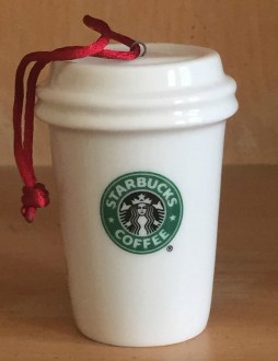 2004 White To Go Cup Ornament