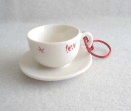 2005 Ornament Cup and Saucer Mug